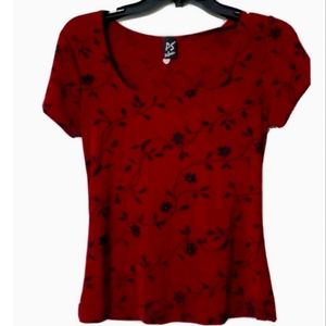 Women casual Dressy Blouse. Small-medium maroon
